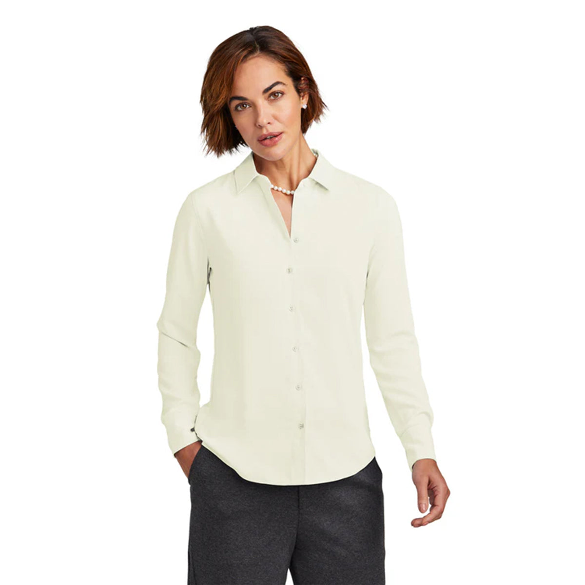 Brooks Brothers® Women’s Full-Button Satin Blouse