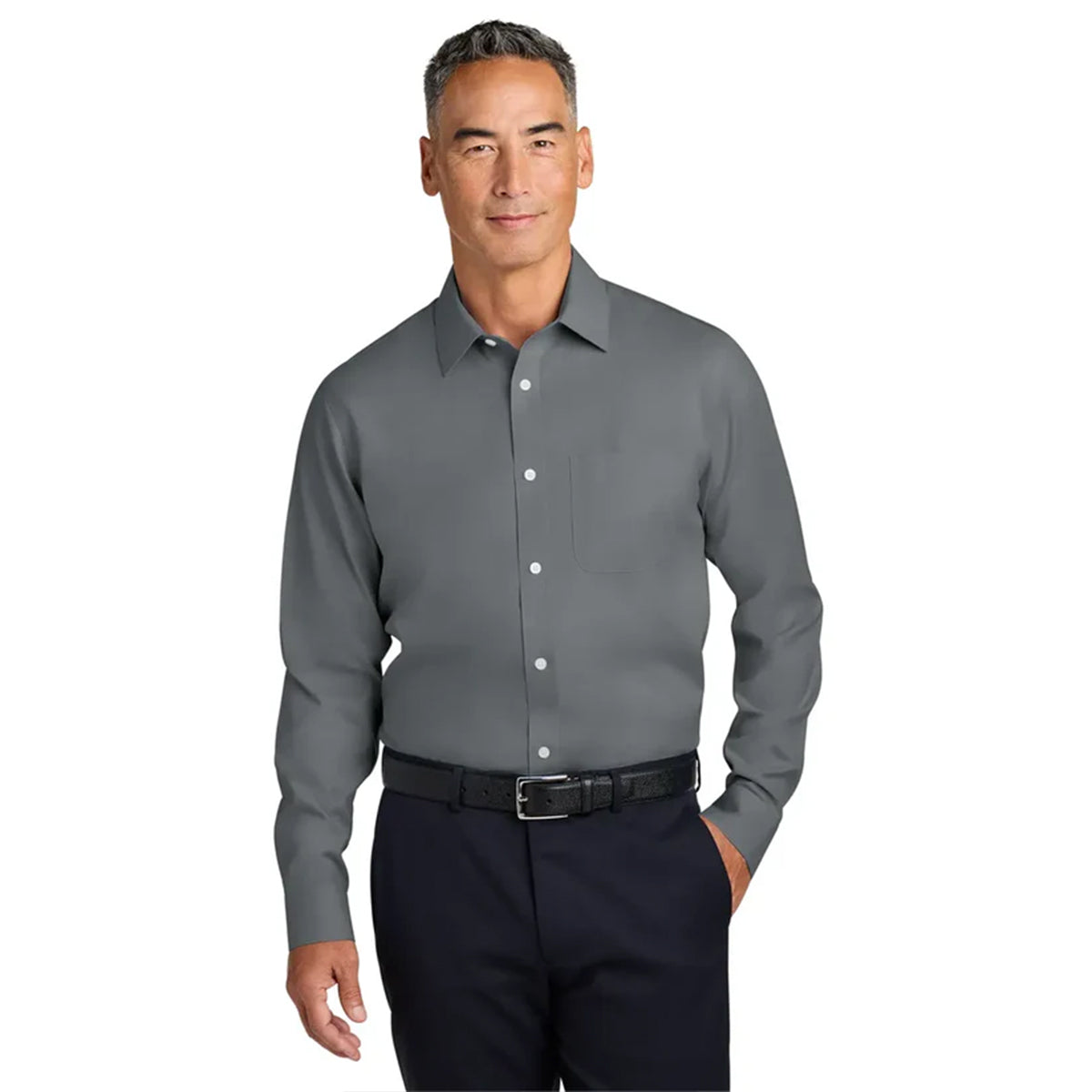 Brooks Brothers® Wrinkle-Free Stretch Pinpoint Spread Collar Shirt