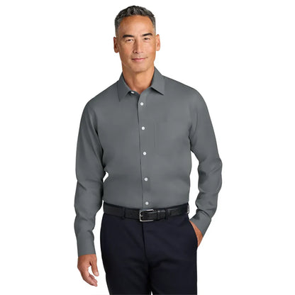 Brooks Brothers® Wrinkle-Free Stretch Pinpoint Spread Collar Shirt