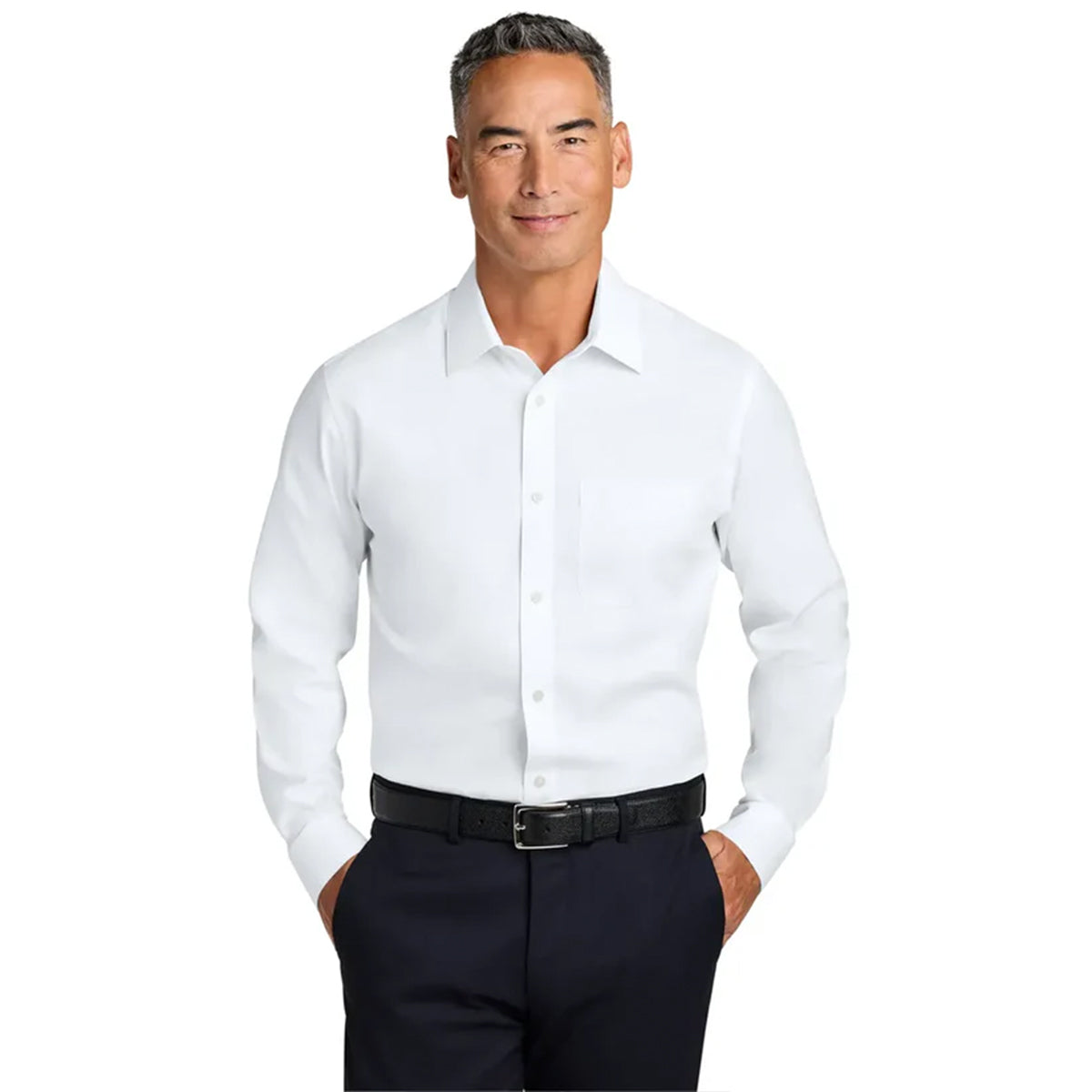 Brooks Brothers® Wrinkle-Free Stretch Pinpoint Spread Collar Shirt