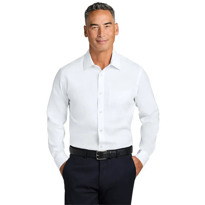 Brooks Brothers® Wrinkle-Free Stretch Pinpoint Spread Collar Shirt