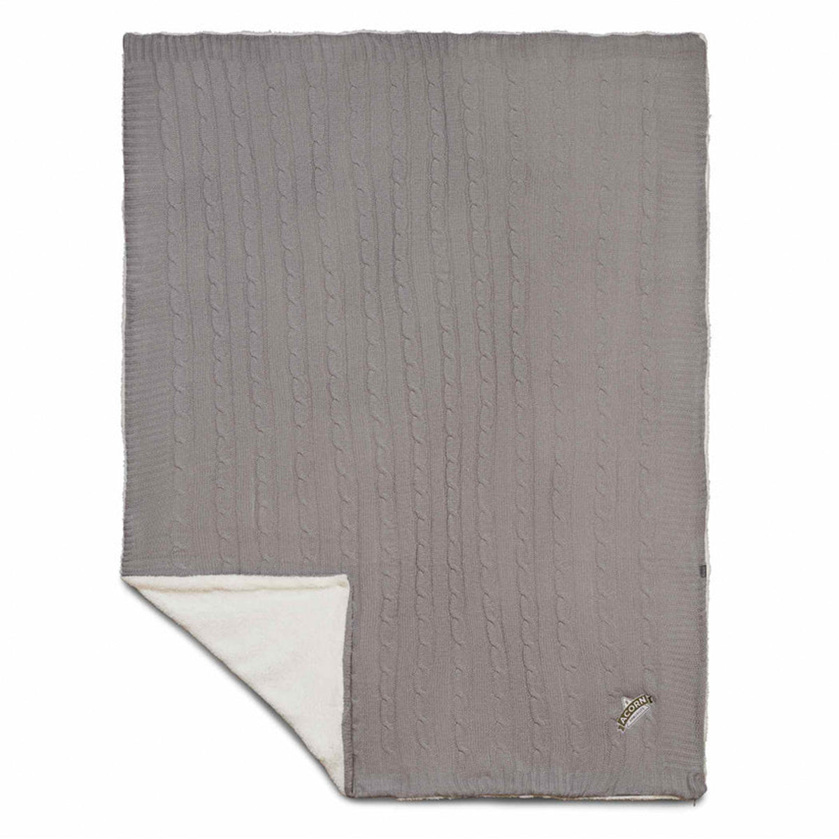 Cable Knit Sherpa Blanket