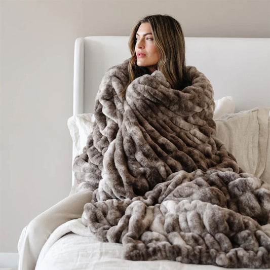 Double Ruched Blanket