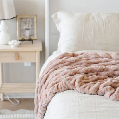 Double Ruched Blanket