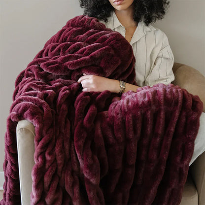 Double Ruched Blanket