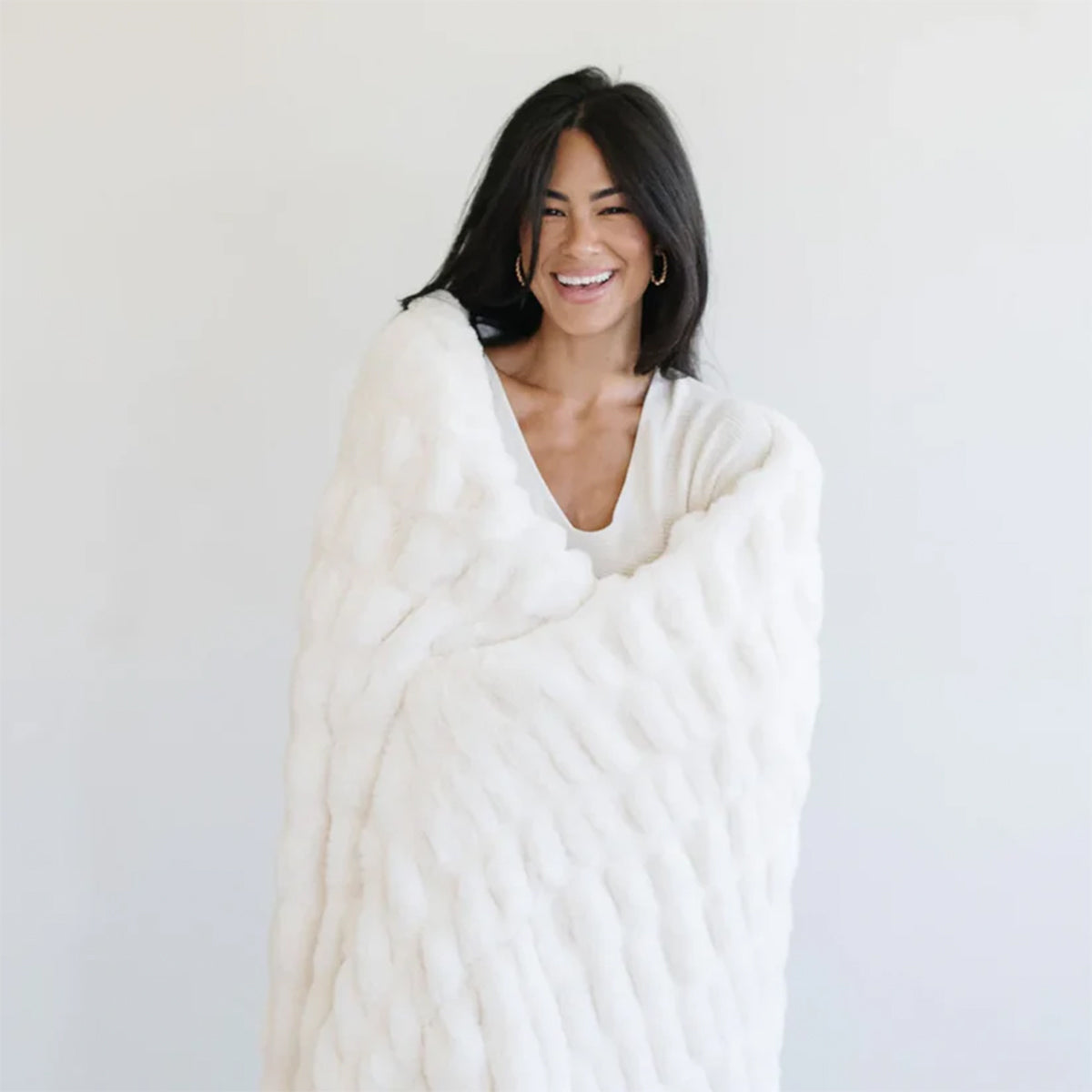 Double Ruched Blanket