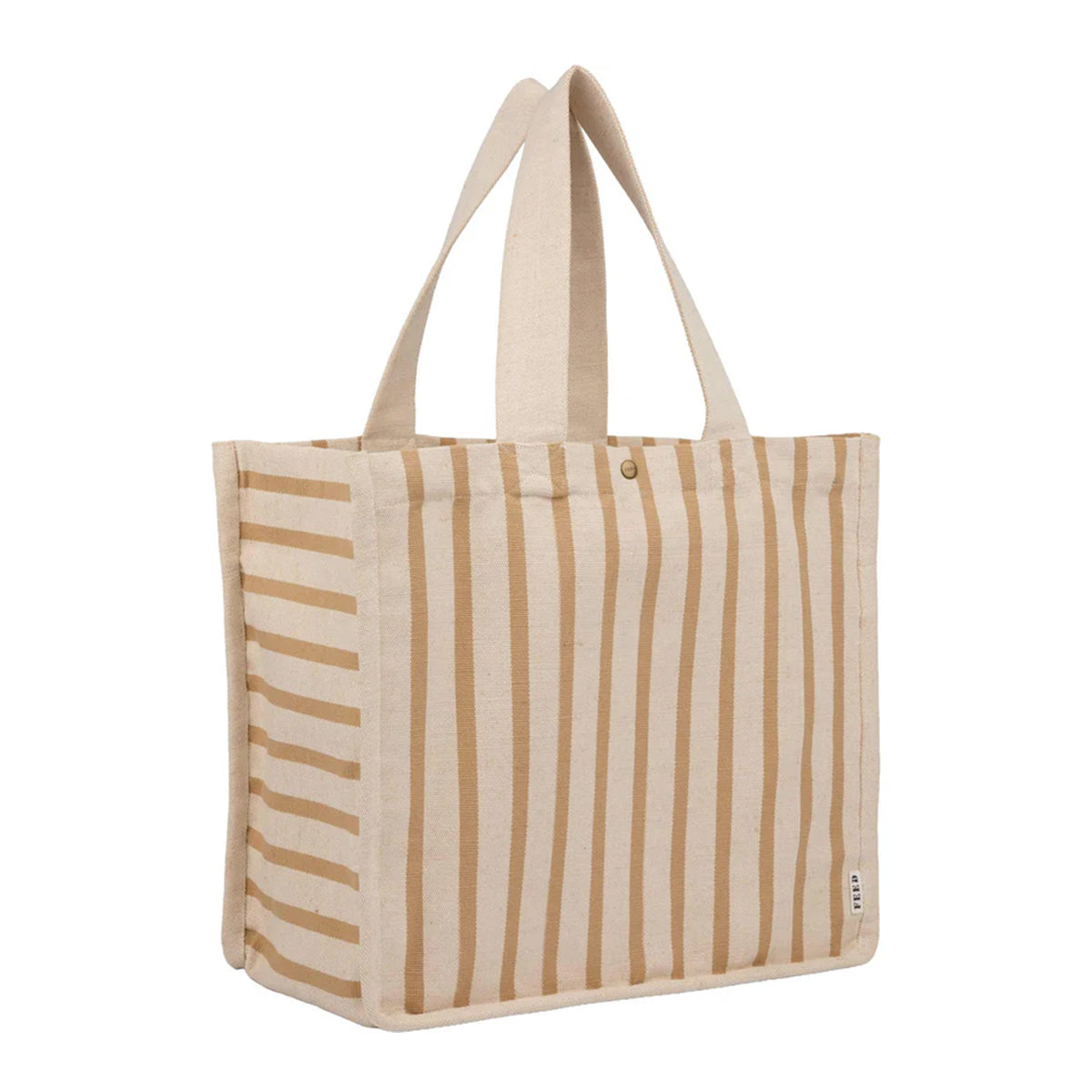 FEED Cotton and Jute Striped Tote