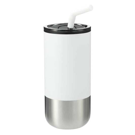Lagom Insulated 16oz Stainless Steel Tumbler with Straw